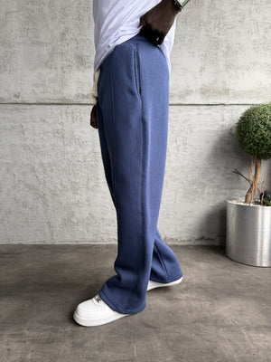 İndigo Dikiş Detaylı Baggy Eşofman