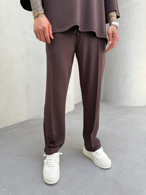 Kahve Oysho Kumaş Baggy Pantolon