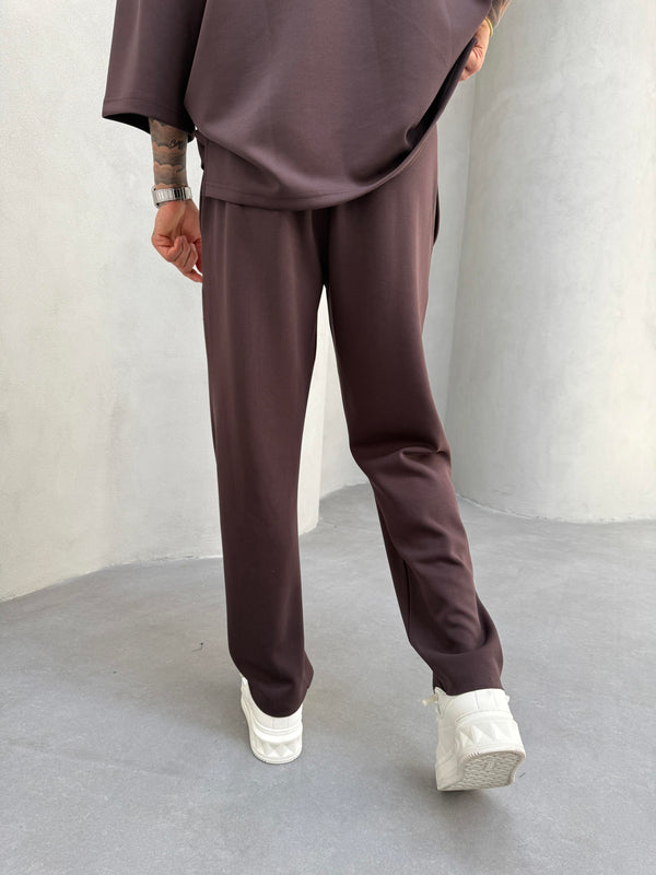 Kahve Oysho Kumaş Baggy Pantolon