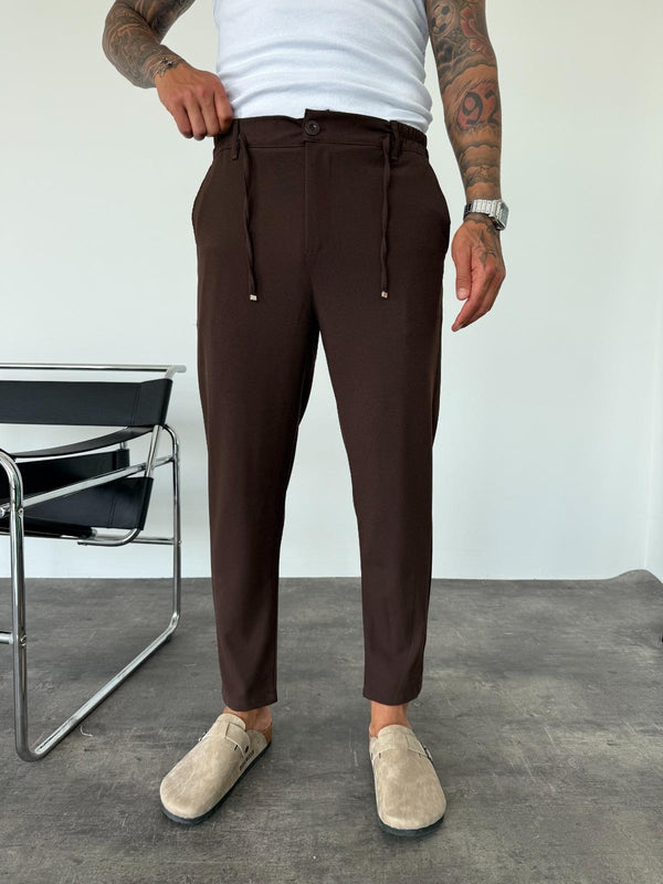 Kahve Regular Fit Kumaş Pantolon