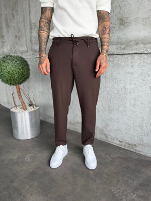 Kahve Regular Fit Kumaş Pantolon
