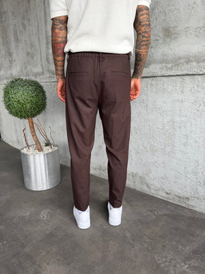 Kahve Regular Fit Kumaş Pantolon