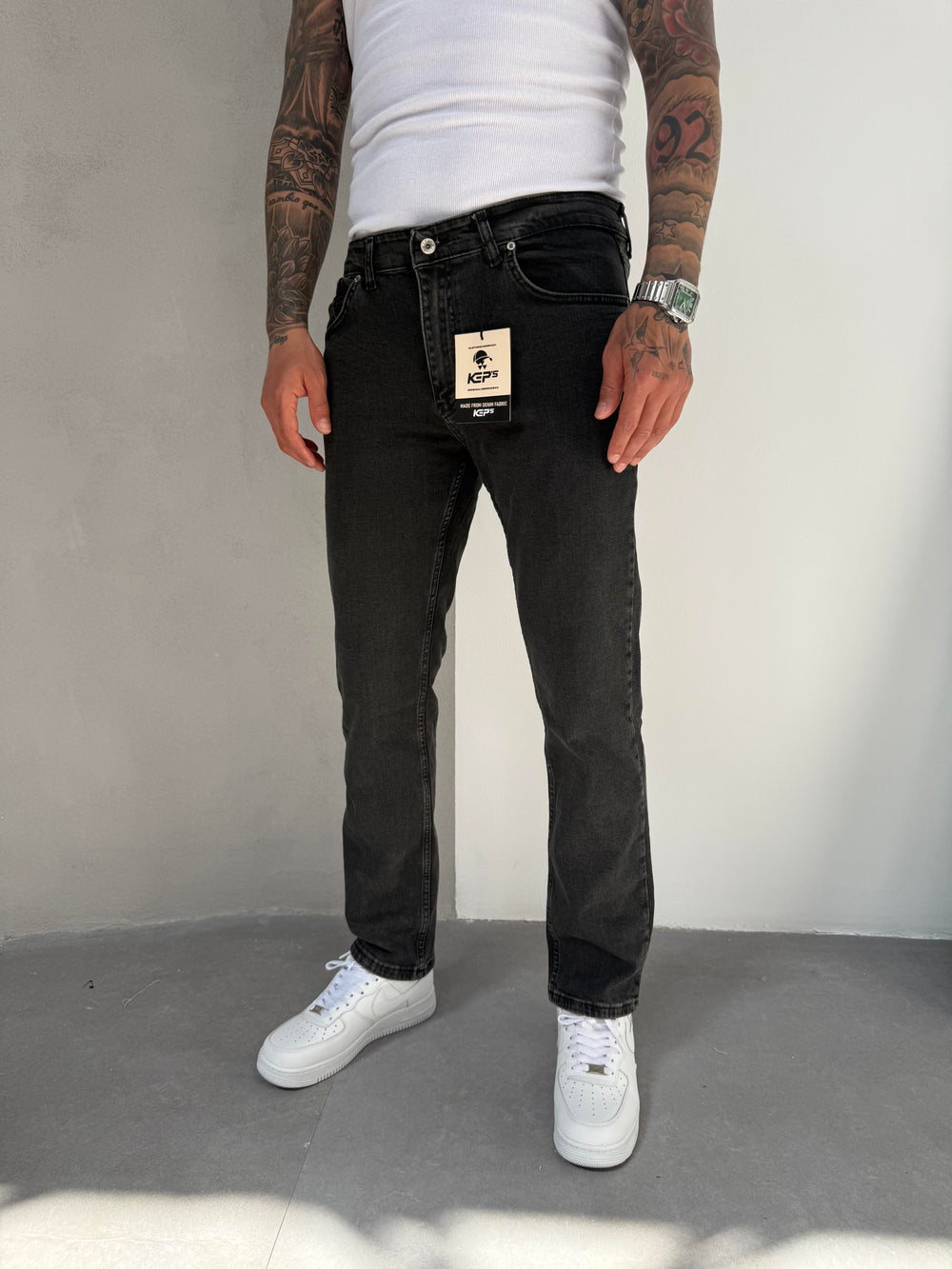 Kahve Yıkamalı Füme Regular Fit Jean