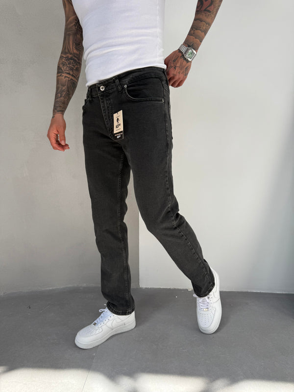 Kahve Yıkamalı Füme Regular Fit Jean