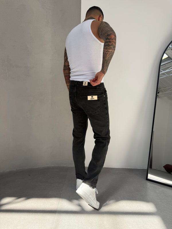 Kahve Yıkamalı Füme Regular Fit Jean