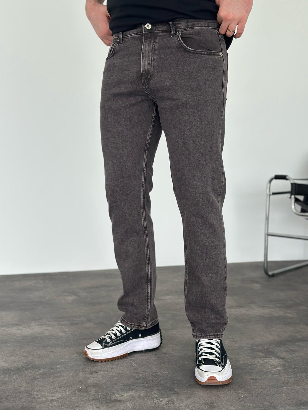 Kahve Yıkamalı Regular Fit Jean