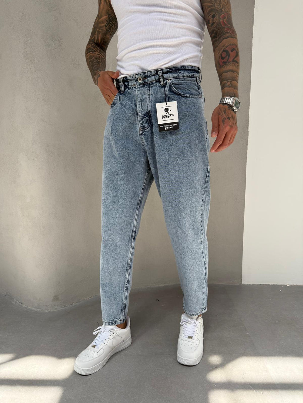 Kar Yıkama Ballon Fit Boyfriend Jean