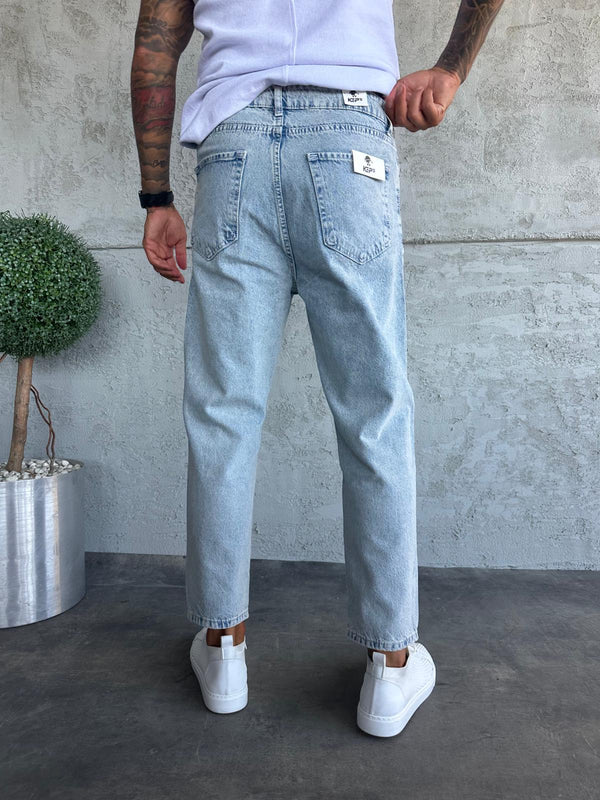 Kar Yıkama Lazerli Boyfriend Jean