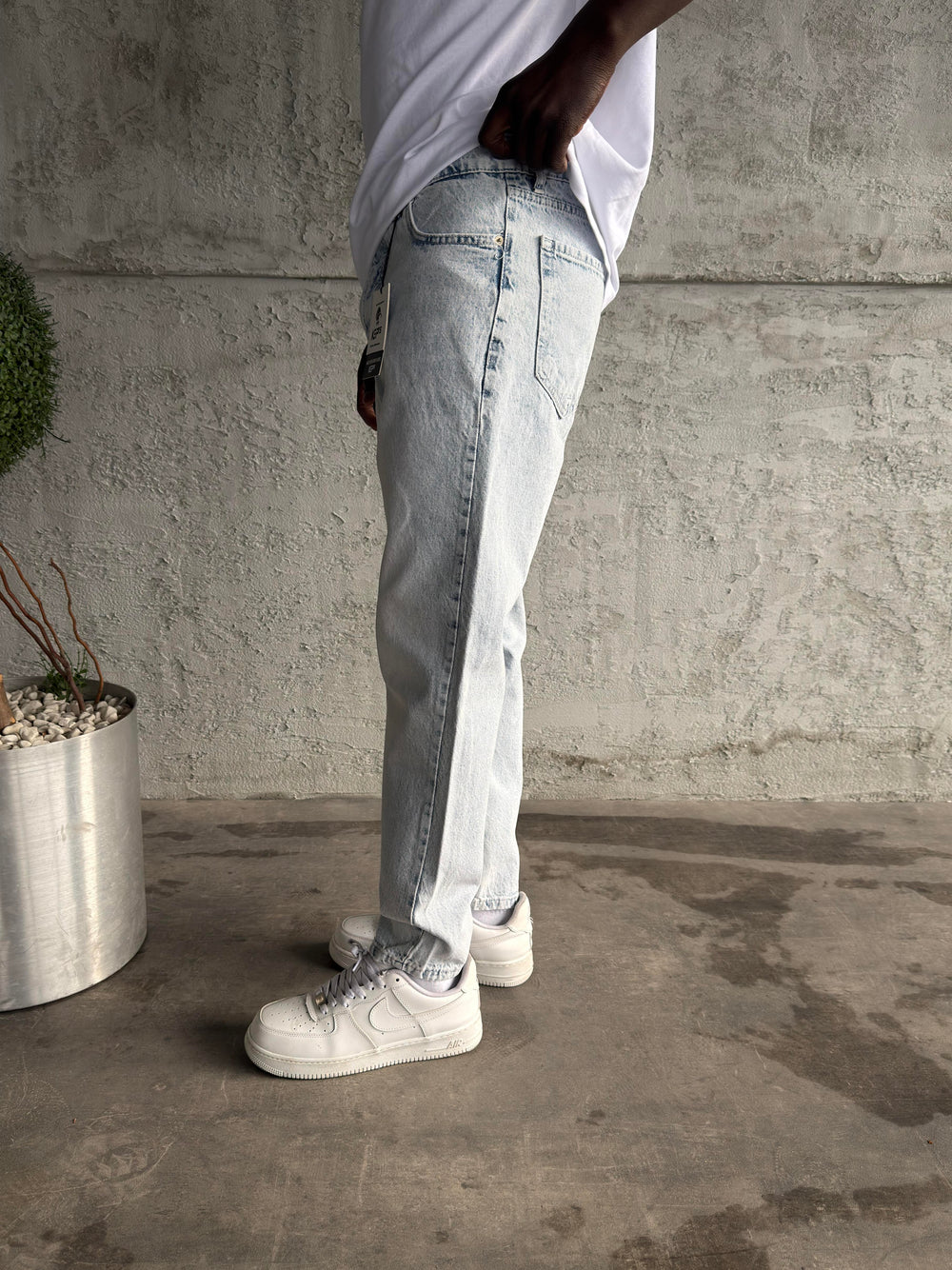 Kar Yıkama Taşlamalı Boyfriend Jean