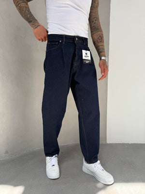 Koyu Lacivert Ballon Fit Boyfriend Jean