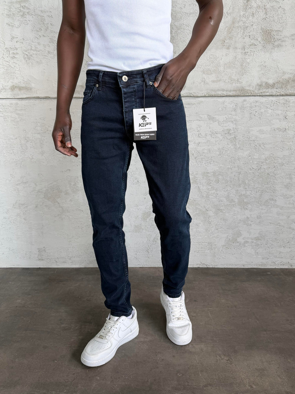 Koyu Lacivert Slimfit Jean