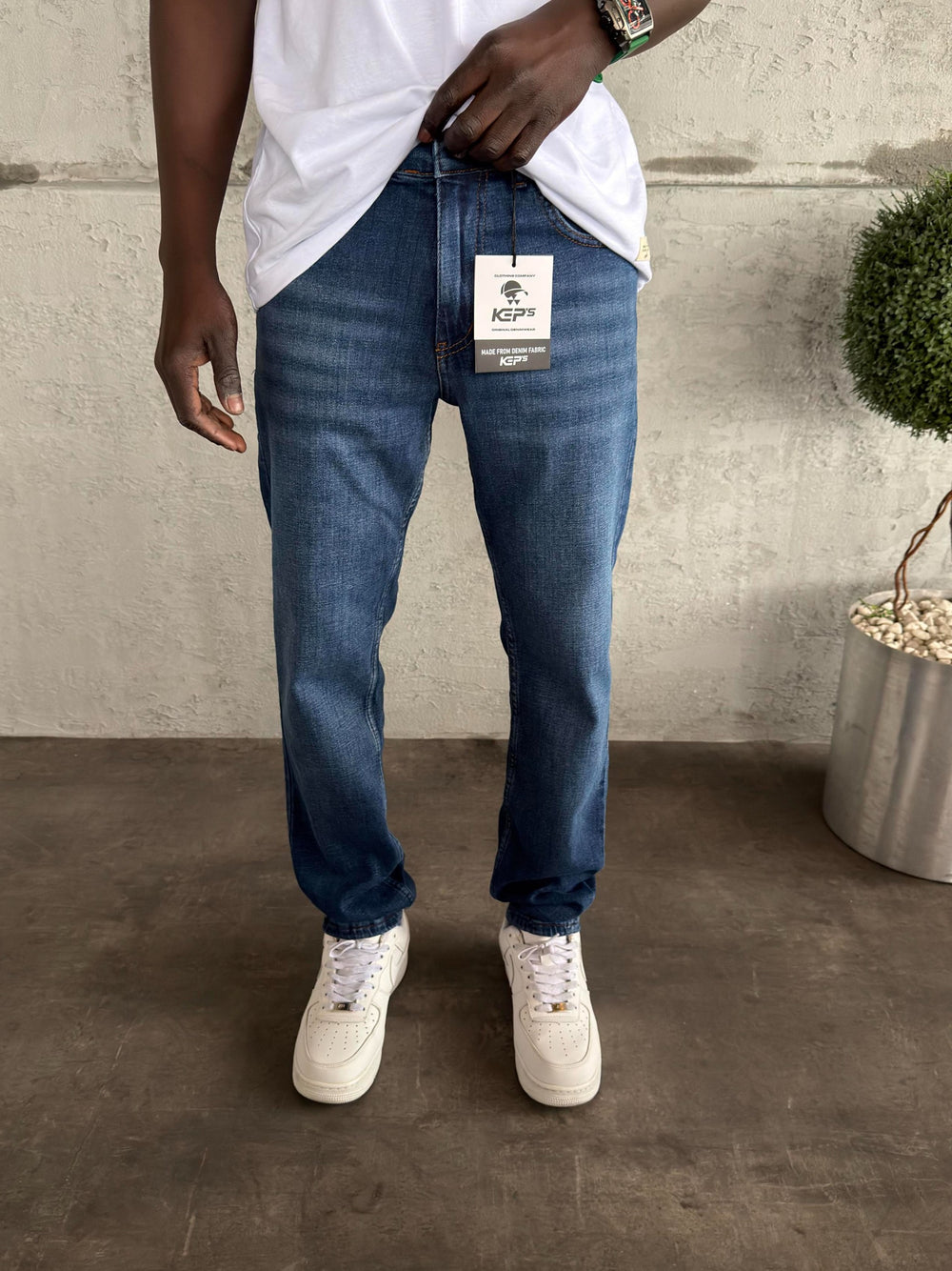 Koyu Mavi Likralı  Regular Fit Jean