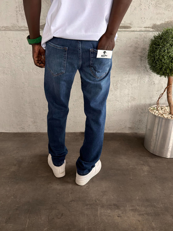 Koyu Mavi Likralı  Regular Fit Jean