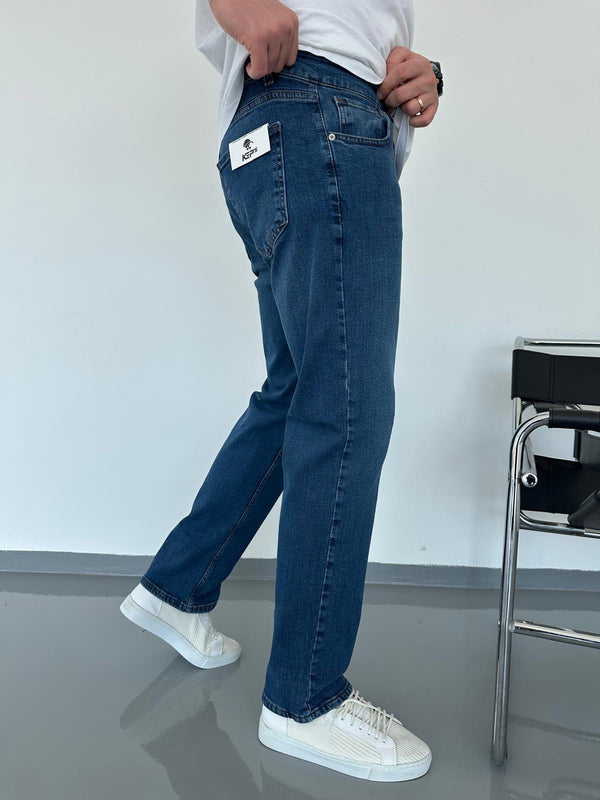 Koyu Mavi Regular Fit Jean