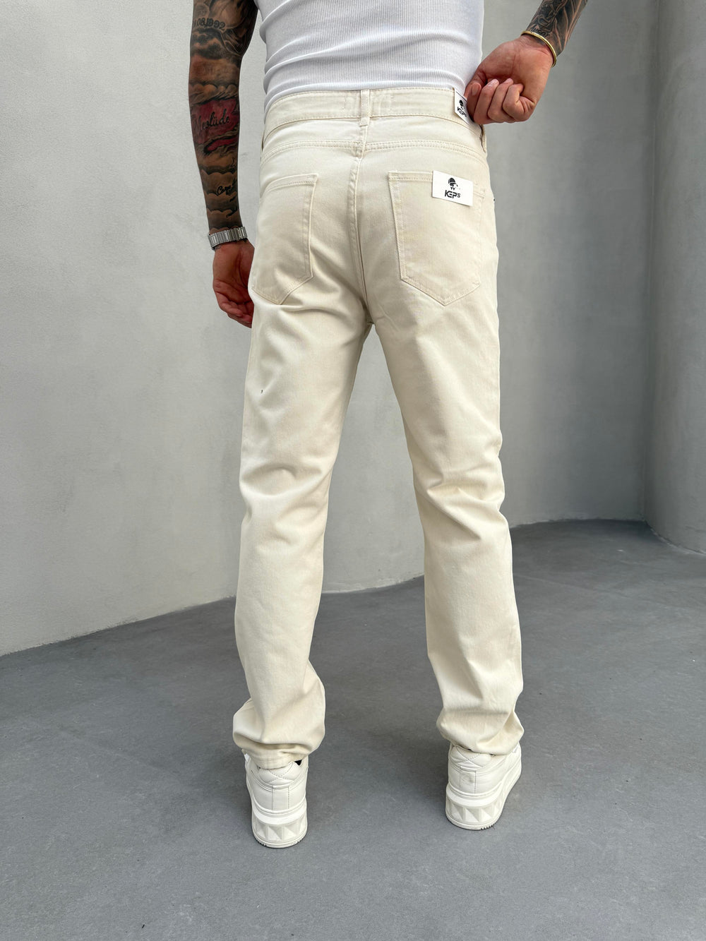 Krem Baggy Jean