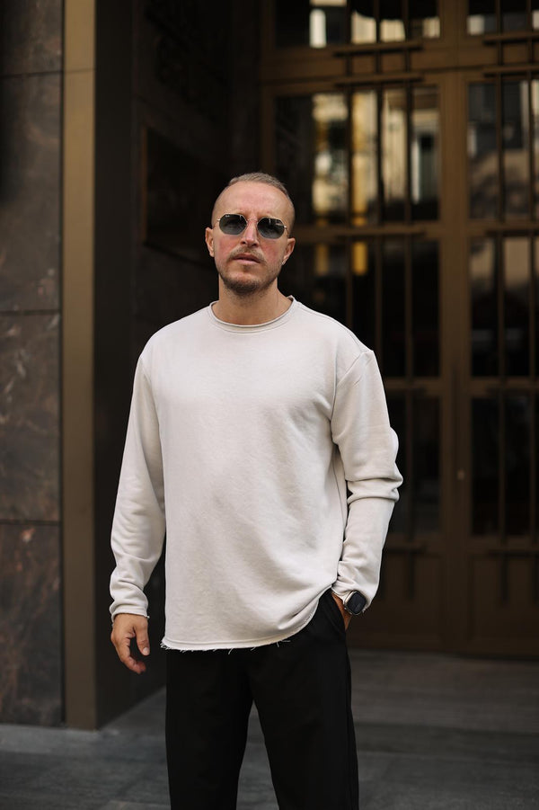 Küf Gri Pis Yaka Sweatshirt