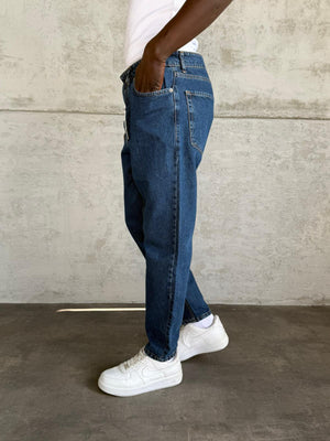 Lacivert Boyfriend Jean