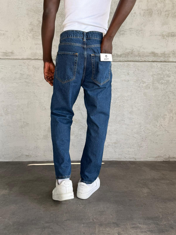 Lacivert Boyfriend Jean