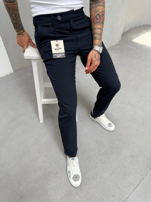 Lacivert Slimfit Kumaş Pantolon