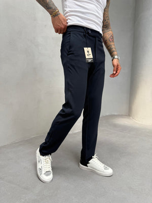 Lacivert Slimfit Kumaş Pantolon