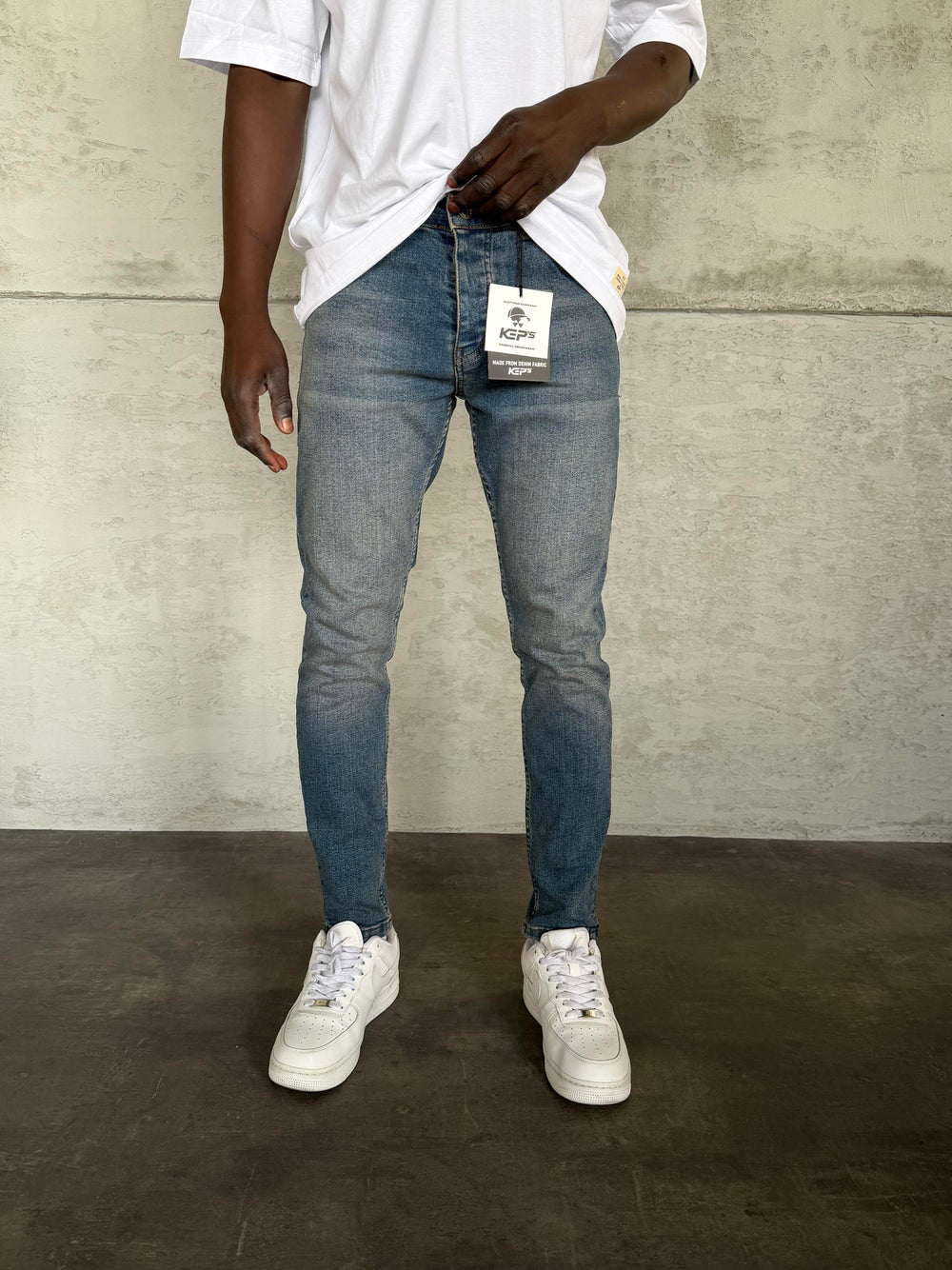 Lacivert Yıkamalı Slimfit Jean