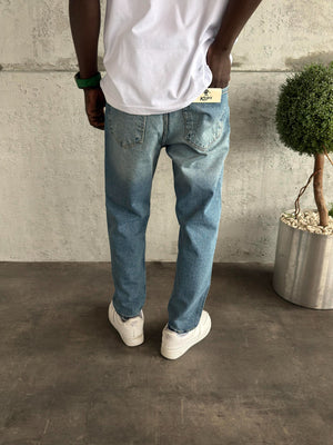 Mavi Lazer Detaylı Boyfriend Jean