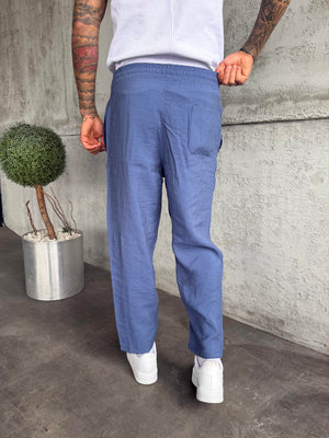Mavi Tensel Kumaş Boyfriend Pantolon