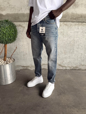 Mavi Yıkamalı Boyfriend Jean