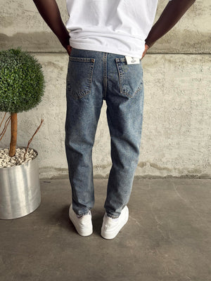 Mavi Yıkamalı Boyfriend Jean