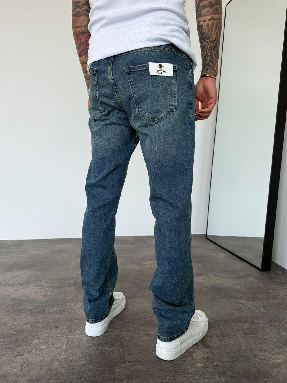 Mavi Yıkamalı Regular Fit Jean