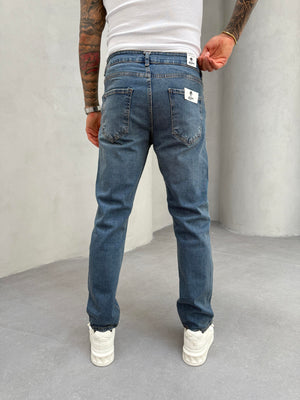 Mavi Yıkamalı Regular Fit Jean