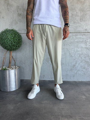 Mint Yeşil Paraşüt Kumaş Boyfriend Pantolon