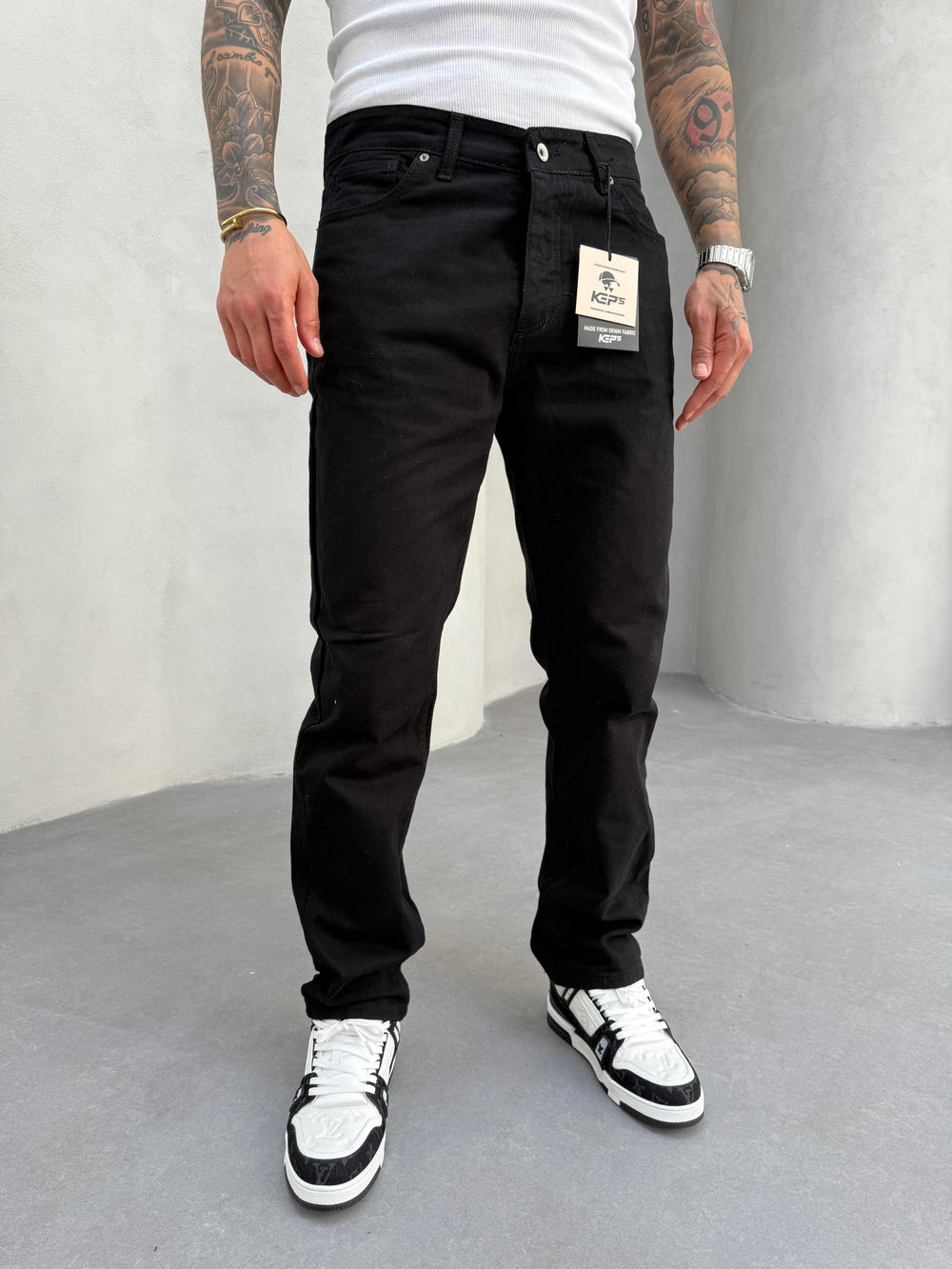 Siyah Baggy Jean