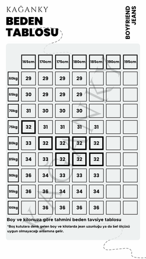 Siyah Boyfriend Jean