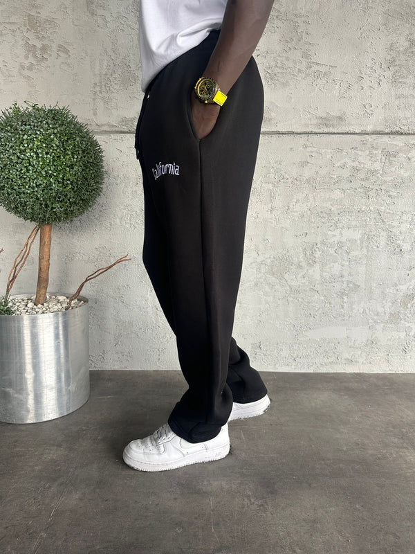 Siyah California Yazılı Eşofman