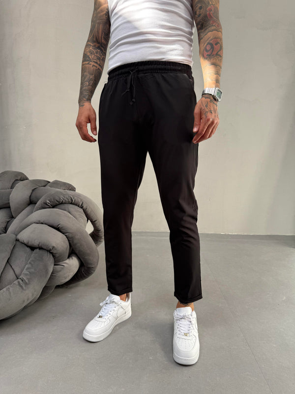 Siyah Duble Paça Slimfit Jogger