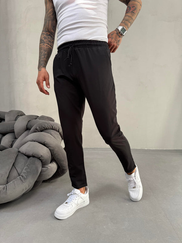 Siyah Duble Paça Slimfit Jogger