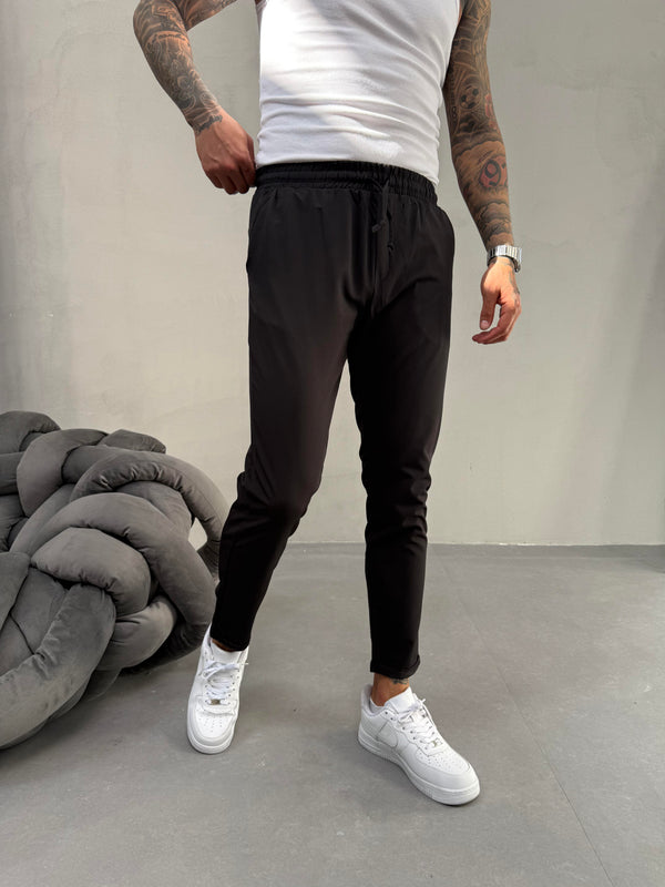 Siyah Duble Paça Slimfit Jogger