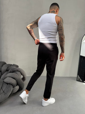 Siyah Duble Paça Slimfit Jogger