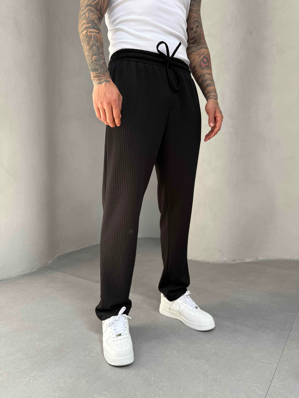 Siyah Fitilli Jogger