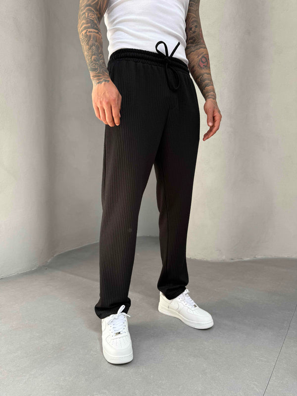 Siyah Fitilli Jogger