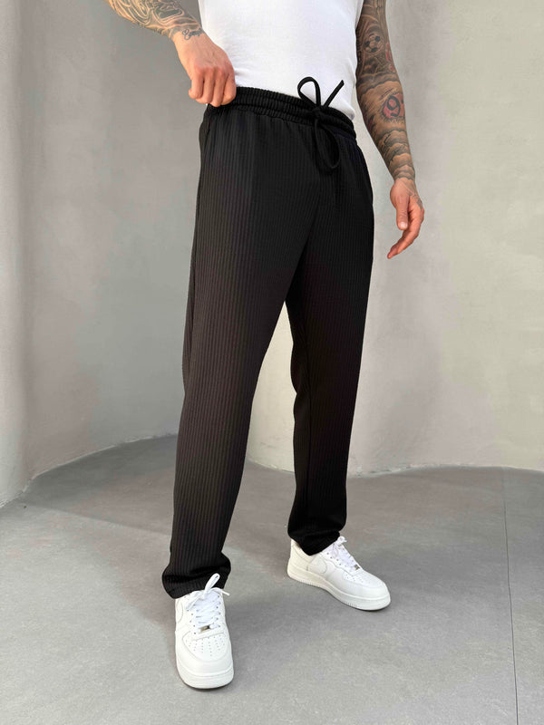 Siyah Fitilli Jogger