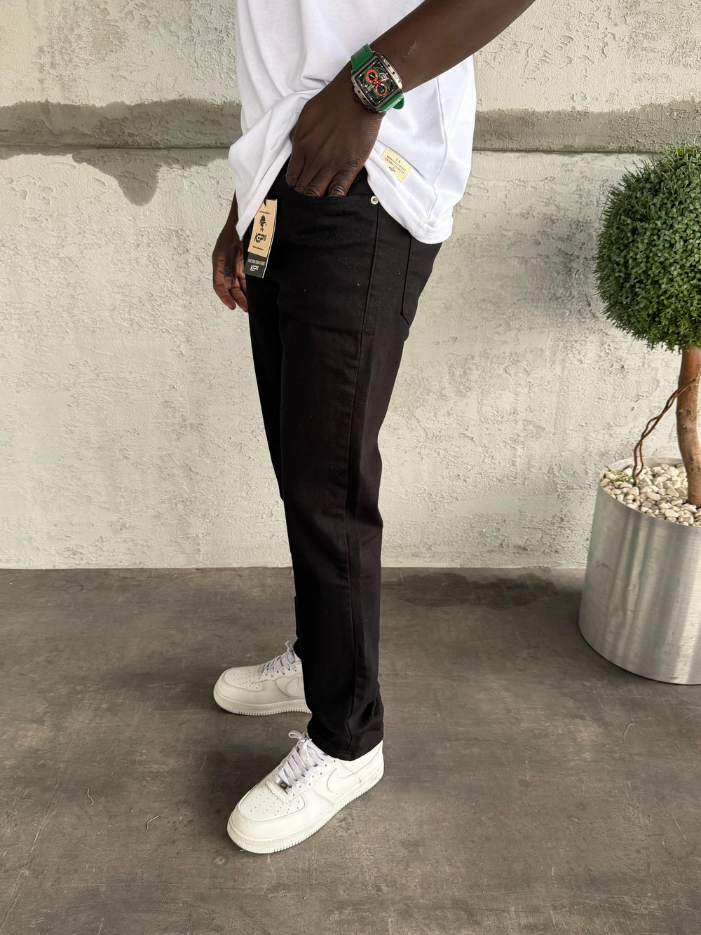 Siyah Likralı Regular Fit Jean