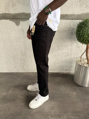 Siyah Likralı Regular Fit Jean