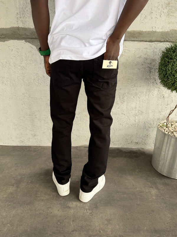 Siyah Likralı Regular Fit Jean
