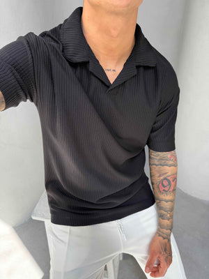 Siyah Polo Yaka T-Shirt