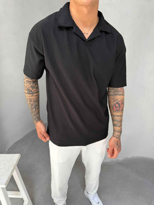 Siyah Polo Yaka T-Shirt