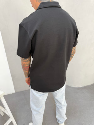 Siyah Polo Yaka T-Shirt