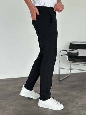 Siyah Slimfit Kumaş Pantolon