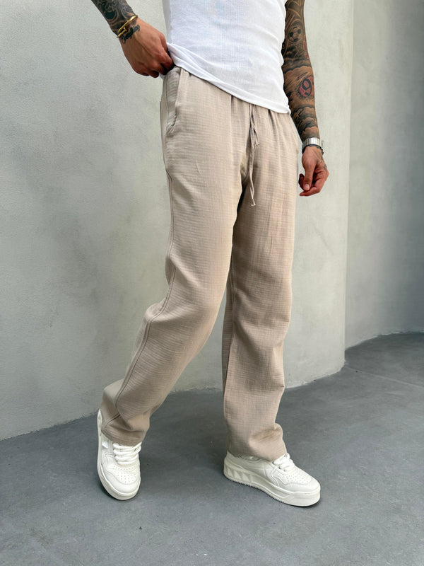 Vizon Müslin Kumaş Baggy Pantolon